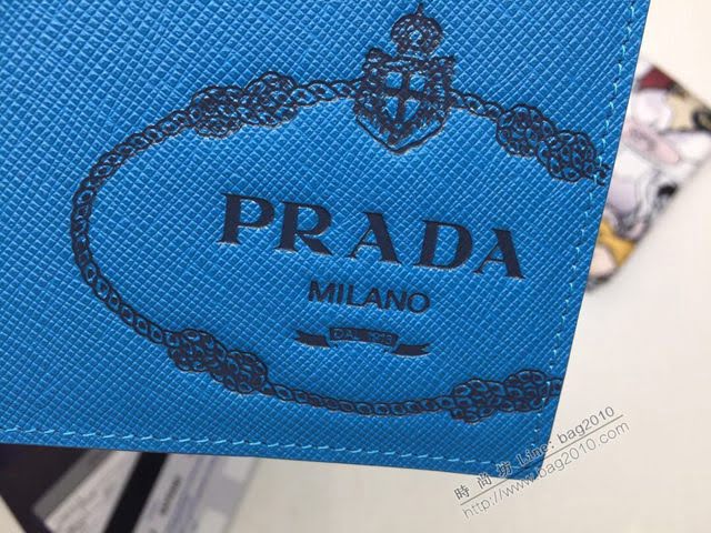 prada錢包 普拉達專櫃最新十字紋牛皮短夾 2M0513 PRADA男士短款錢包  pyd2124